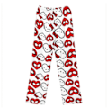 Miniatyrbillede 1 af 3: Kvinder Jul Tegneserie Fleece Pyjamasbukser, Piger Print Flanell Nattøj Bukser Gave (overalt print) KT Cat White L_ca