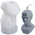 Miniatyrbillede 1 af 5: Silikoneform til lys, 3D buste statueform, bruges til at lave gips epoxyharpiks kropslys til DIY