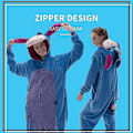 Miniatyrbilde 2 av 3: nug Fit Unisex Voksen Onesie Pyjamas, Flanell Cosplay Dyr One Piece Halloween Kostyme Overklær Hjemmeklær Q Piglet 85cm Donkey S_ca Donkey S