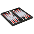 Miniatyrbilde 2 av 5: Reisespill - Engelhart - Backgammon/Sjakk - 24 cm - Svart/Hvit - Magnetisk_ca
