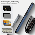 Miniatyrbilde 5 av 5: CQBB 2023 nytt iPhone 14 etui med kortholder, trådløs lading kompatibel iPhone 14 lommebok-etui, slank støtsikker iPhone 14 etui lommebok (blå)