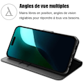 Miniatyrbilde 2 av 4: Etui for iPhone 16 - Anti-Riper Lommebok Etui Svart Syntetisk Lær
