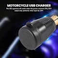 Pikkukuva 4 / 4: Moottoripyörän DIN-liitin Vedenpitävä Laturi QC3.0 USB-laturiin & Type C 30W Power Delivery -adapteripistorasia (YJD)
