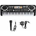 Miniatyrbillede 1 af 5: Elektronisk klaver elektronisk keyboard digital klaver 61 tangenter elektronisk klaver begynder keyboard klaver legetøj børn_ca