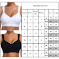 Miniatyrbild 4 av 4: Kvinnor Plain Push Up BH Underkläder Fitness Sport BH Svart M
