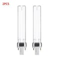 ®RisingFF 2 stk 9W G23 UV-lamper Renere Germicid Ultraviolet Udskiftningsbase Akvarium Sterilisator