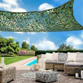 Miniatyrbilde 2 av 4: Rektangulær solseil design skygge seil kamuflasje 3x5 M grønn trellis.ca
