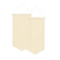 Miniatyrbild 5 av 5: 2 st Väggmonterad Märkesdisplay Canvas Emalj Brosch Samling Display Banner Medalj Nål Förvaring Krage Flagga Vimpel Ram (Beige)
