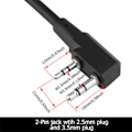 Miniatyrbild 5 av 5: U94 2-stifts walkie-talkie utomhustillbehör kabeladapter PTT för Z Tactical Headset