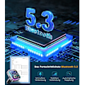 Miniatyrbillede 5 af 5: Bil hurtigoplader tydeligt opkald 48W dobbelt mikrofon bil bluetooth sender mobiltelefon billader