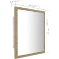 Miniatyrbilde 3 av 3: DPZO LED-speil for bad, Sonoma eik, 40 x 8,5 x 37 cm, Antidugg, 5 lysfarger med variabel intensitet, Strømuttak, Akryl -DPZO.ca