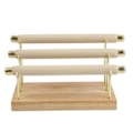 Miniatyrbillede 2 af 5: CASA 2X Træ Smykke Display Stand Ringholder T-Bar Display Armbånd Ankelkæder Smykke Display Emballage