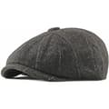 Newsboy Keps Justerbar Herringbone Baker Boy Flat Kepsar Skyddsmössa Tyg Cap för Män