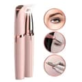 Epilator, trimmer for øyenbryn/ansiktshår/nesehår/bikiniområde, roségull