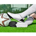 Miniatyrbilde 3 av 4: Fotballsko for menn og kvinner, innendørs og utendørs fotballsko for store gutter AG/FG White-1 38 White-1 38