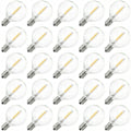 Miniatyrbillede 1 af 4: Ulisem Ampoule LED G40 globe AC230V, E12 base, IP44 vandtæt, varm hvid, ideel til boligindretning, fester, bryllupper..ca