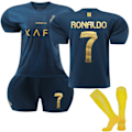 Miniatyrbillede 1 af 2: 2024-2025 Al-Nassr FC fodbolddragter til børn nr. 7 Ronaldo 26