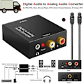 Pikkukuva 1 / 5: 1. Optisen koaksiaalinen Toslink-digitaalinen analogimuunnin RCA L/R S Musta 1 kpl