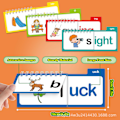 Miniatyrbillede 2 af 4: Bogstavlyde Flashcards Lær at læse Fonetik Flashkort Læse og Rime Flipbøger