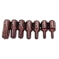 Miniatyrbillede 2 af 5: CASA 7 stk. T20-55 Torx skruetrækkerbit S2 stål 10 mm sekskant til slagskruetrækker T20/T25/T30/T40/T45/T50/
