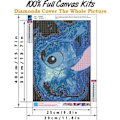 Pikkukuva 2 / 5: Stitch Timanttimaalauspakkaukset aikuisille, Timanttimaalaus Stitch Gem Art Craft DIY Kotiseinä Deko 12 x 16 tuumaa (Galaxy Stitch Timanttimaalaus)