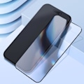 Pikkukuva 4 / 5: iPhone 16:lle tarkoitettu karkaistu lasi, naarmuuntumaton 9H, liimattu reuna, musta