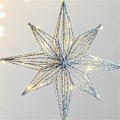 Miniatyrbillede 5 af 5: CASA Juletræstop Stjerne LED Lampe Hjem Juledekorationer til Træpynt Otte-takket Stjerne