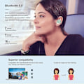 Pikkukuva 5 / 5: Aidot langattomat V5.0 Bluetooth -kuulokkeet, vedenpitävät LED-urheilukuulokkeet, langattomat in-ear-kuulokkeet