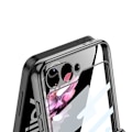 Miniatyrbillede 2 af 5: Til Samsung Galaxy Z Flip 6 Plating Gennemsigtigt Cover, Slankt PC Stødsikkert Cover med Magnetisk Hængselbeskyttelse og Ekstern Skærmbeskyttelse