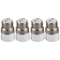 [CA] AC 220V B22 till E14 Sockeladapter för Glödlampa, 4 st, Vit