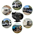 Miniatyrbillede 5 af 5: 13-polet til 7-polet Adapter til Trailer 13-polet Stik til Bil Trailer-Traktor-Campingvogn-Cykelholder