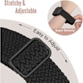 Miniatyrbilde 2 av 5: 3-pk flettet Solo Loop kompatibel med Apple Watch armbånd 40 mm 38 mm 41 mm for kvinner og menn, justerbar nylon elastisk sportsarmbånd B B 38/40/41mm