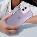 Miniatyrbillede 4 af 5: Etui til iPhone 16 Blød Røgfarvet Finish Kontur Kamera Metallic Lilla