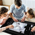 Pikkukuva 3 / 5: 1500/2000 palan puzzle-matto säilytykseen, rullattava, musta, sininen, harmaa, G harmaa 2000pcs