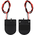 Miniatyrbillede 2 af 5: 10 stk. CR2032 Batteriholder 1x 3V Knapcellebatteriholder med Kabel og ON-OFF-kontakt (Sort)