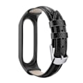 Miniatyrbilde 3 av 5: Rem for Xiaomi Mi Band 7 6 5 4 3 for Mi Band 5 Armbånd Lær Håndledd Mi Band 6 Rem Armbånd Pulseira Smart Tilbehør hvit Mi Band 3 4 5 6 7_ca