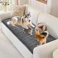 Kæledyrssofaovertræk Tykt Blødt Skridsikkert Hyndebeskytter Til Hunde Og Katte På Sofa Eller Bilsæde Grå