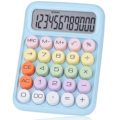 Miniatyrbillede 1 af 5: CASA Mekanisk Trykknapsregnemaskine, 12-cifret LCD-display, Store knapper nemme at trykke på, Farverig Candy C