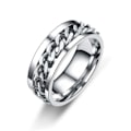 Miniatyrbillede 1 af 5: Antistress spinner roterende fidget ring ringe Størrelse8/18.2mm Size8/18.2mm_ca Size8/18.2mm