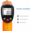 Miniatyrbild 3 av 4: Ulisem Infraröd Termometer, Beröringsfri Laser Infraröd Termometer från -50°C till 550°C, Bakgrundsbelyst LCD-skärm (Ej för människor).ca