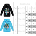 Miniatyrbilde 3 av 3: Barn Minecraft Jumper Hoodie Genser Langarmet Pullover Topper rød 140cm