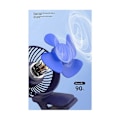 Miniatyrbillede 4 af 5: CASA 1200Mah Sommer Clip-on Ventilator Bærbar Automatisk Oscillerende Hovedventilator Genopladelig Høj Vindkraft Ventilator
