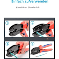 Miniatyrbilde 3 av 4: MC4 Tang, Krimpverktøy 2,5/4,0/6,0 mm², For Solcellekabelkontakt Solcellepanel (MC4 krimpverktøy B)-DPZO.ca