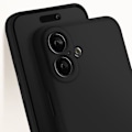 Miniatyrbild 4 av 5: iPhone 16 Silikonfodral Matt Yta Mjuk Beröring Svart