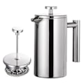 Miniatyrbilde 1 av 4: 350ml/800ml/1000ml Rustfritt Stål Fransk Presse Dobbelvegget Isolerende Kaffebrenner BY 800 ml 800 ml