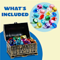 Miniatyrbild 2 av 5: Diving Gems Pool Toy Set with Treasure Chest, Underwater Training for Kids