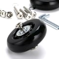 Miniatyrbillede 2 af 4: 2 stk. kufferthjul Udskiftningshjul reparationslejer til bagagekuffert 60×18mm, Sort -DPZO.ca