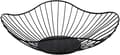 [XJ] Black Fruit Bowl, Metal Wire Fruit Basket for Fruit and Vegetable Storage, Minimalist Fruit Holder for Kitchen Countertop