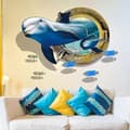 Miniatyrbild 2 av 4: [CA]EVAGO 3D Söt Delfin Väggdekal Dekaler Sovrum Bakgrund Avtagbar Post