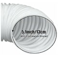 Pikkukuva 4 / 4: DPZO 2 metrin PVC-ilmastointiletku siirrettävään ilmastointilaitteeseen, joustava poistoletku vastapäivään asennussuuntiin, Ø13CM.-DPZO.ca
